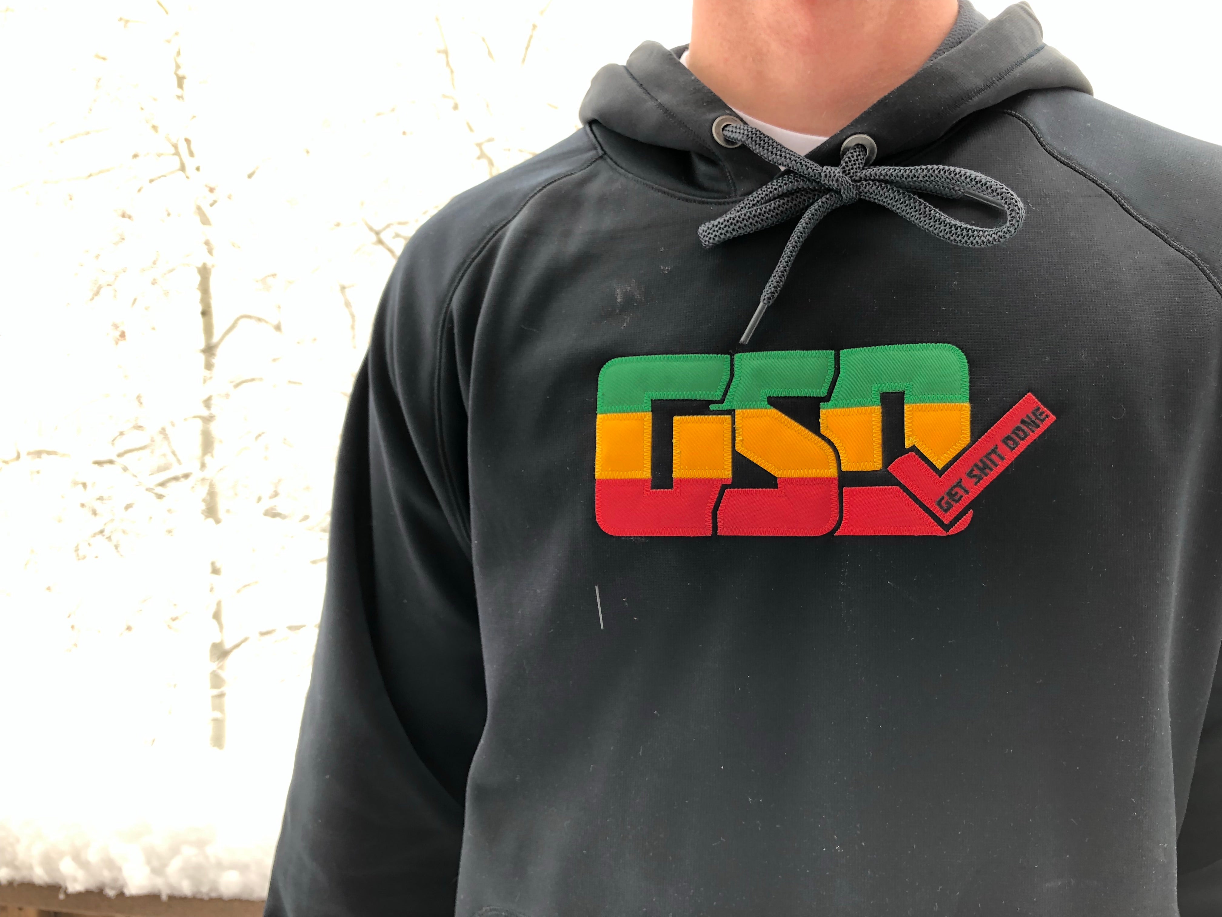 GSD Hoodie - Black / Rasta - “Rasta”