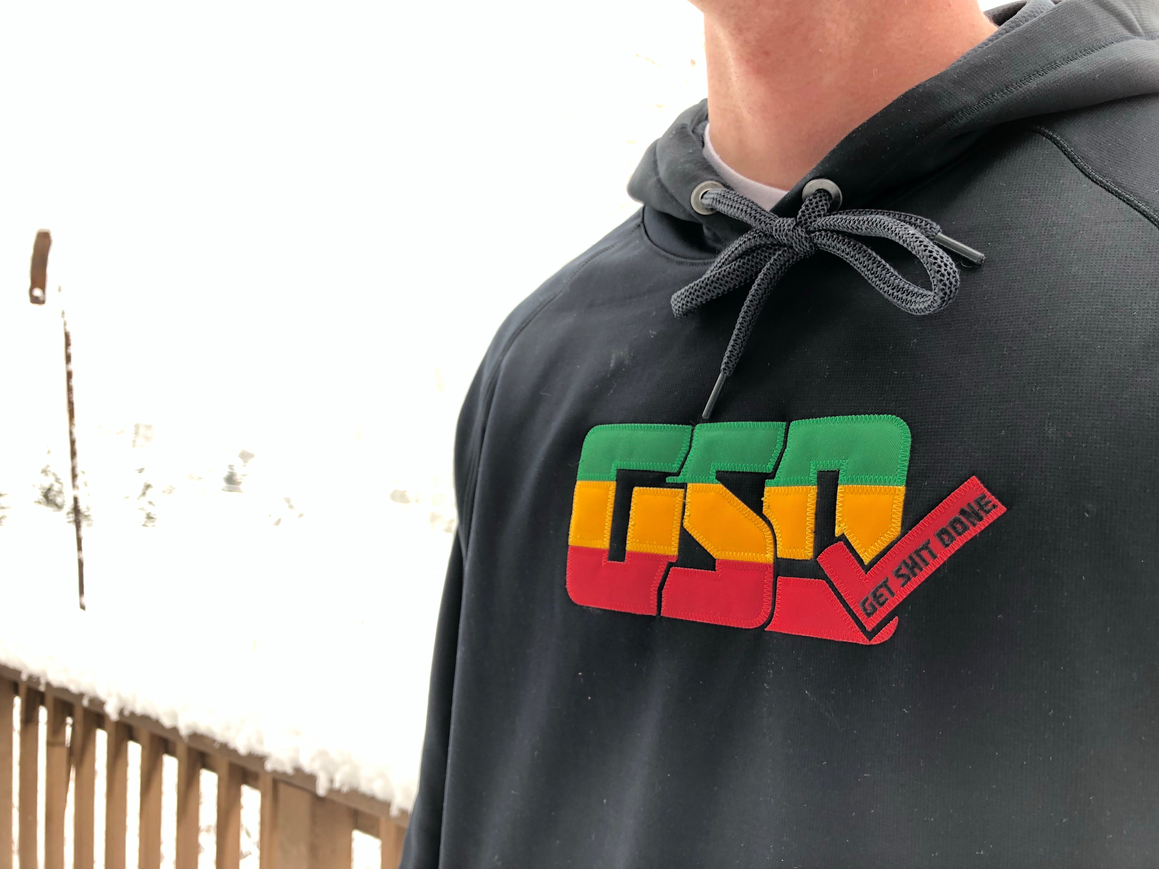 GSD Hoodie - Black / Rasta - “Rasta”