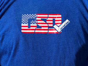 GSD T-Shirt - Royal / USA - “America”