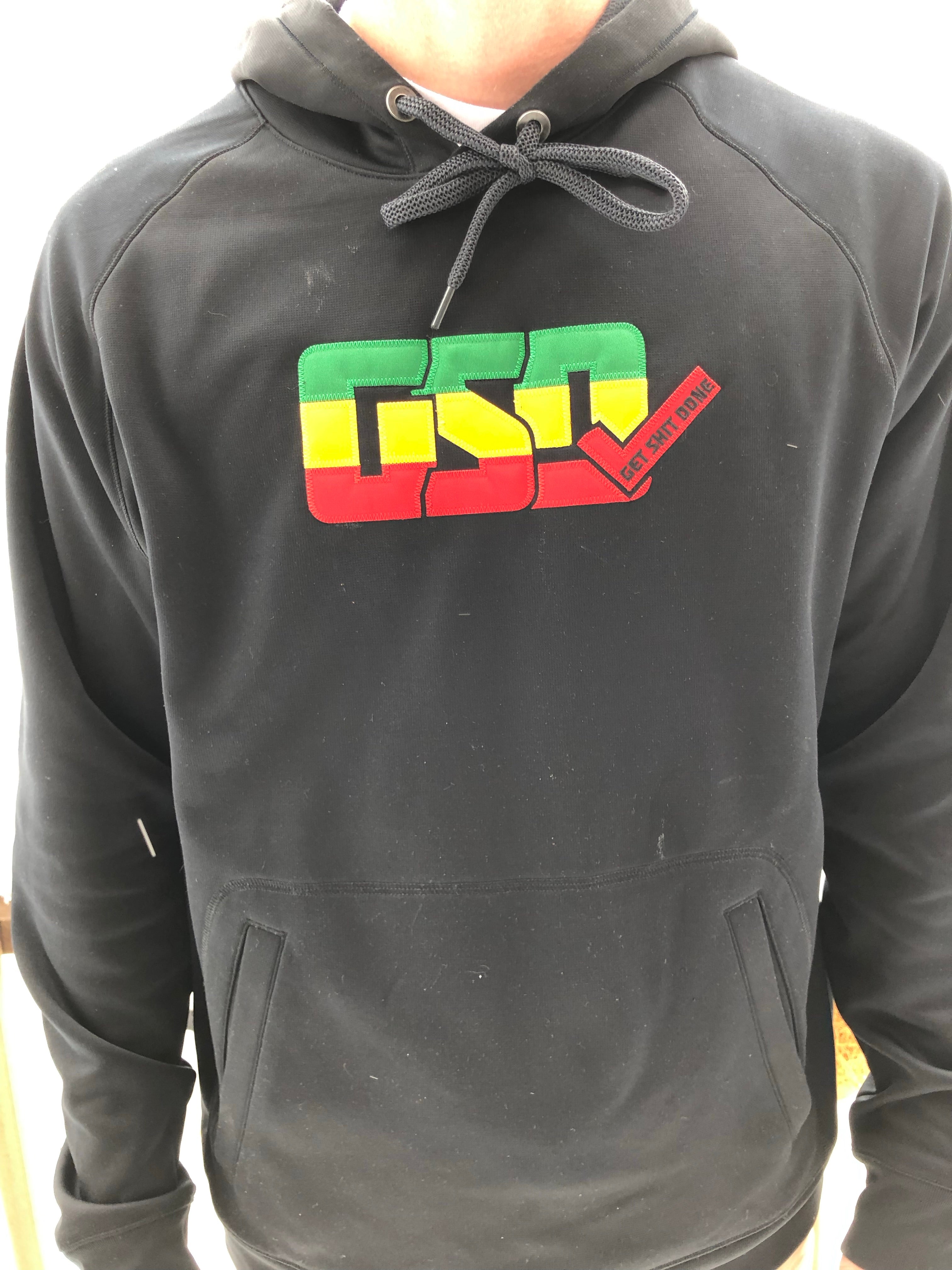 GSD Hoodie - Black / Rasta - “Rasta”